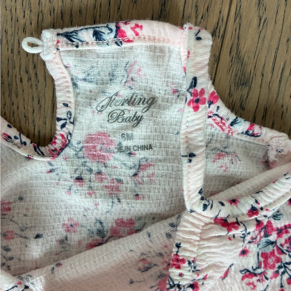 Baby Girl Clothing Bundle 6-9 months - Floral, Yellow, and Pink 11 items - Picture 9 of 16